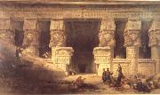 David Roberts The Temple at Dendera oil